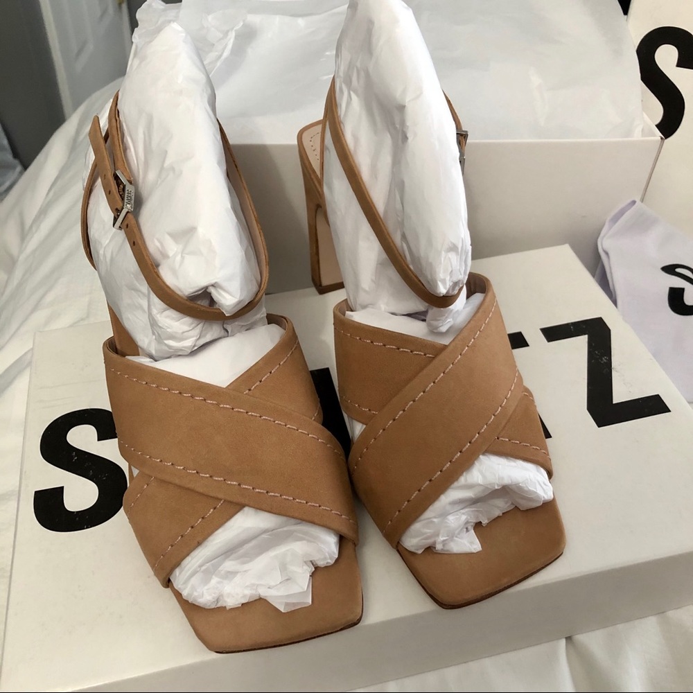 tan schutz sandals